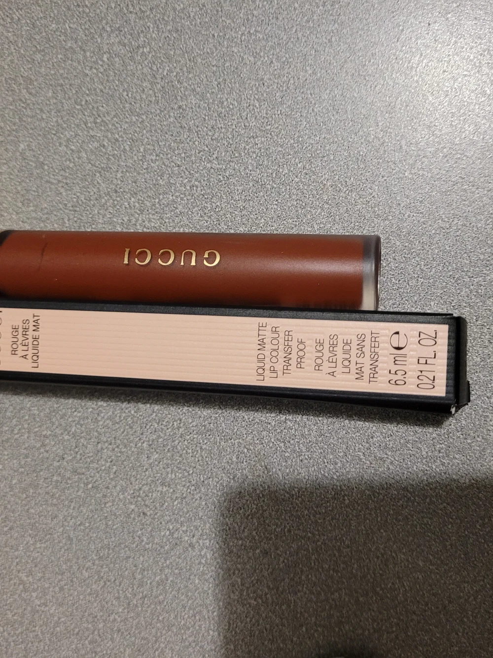 Gucci Liquid Matte Lipstick — Deep Terracotta Orange